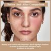 Paleta de Corretivos com 12 Cores e Paleta de Blush com 12 Cores, Maquiagem de Cobertura Total, Longa Duração, À Prova de Manchas, Aparência Natural, Misturável, Blush com Acabamento Matte