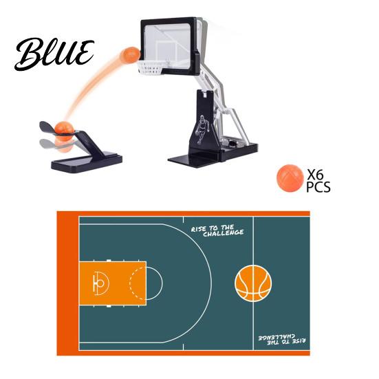Kids Basketball Shoot Game Mini Launcher with 6 Balls  Interactive Board Desktop Games Game  Finger Launching Tabletop for Adults