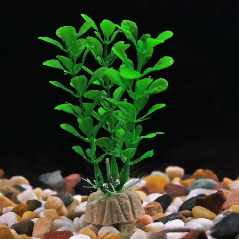 Artificial Aquarium Decor Plants Water Weeds Ornament Plastic Aquatic Plant Fish Tank Decorate Aquarium Accesories