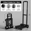 Strong Load-Bearing Foldable Hand Truck Labor-Saving Flatbed Cart Portable Trolley Cart  Garden