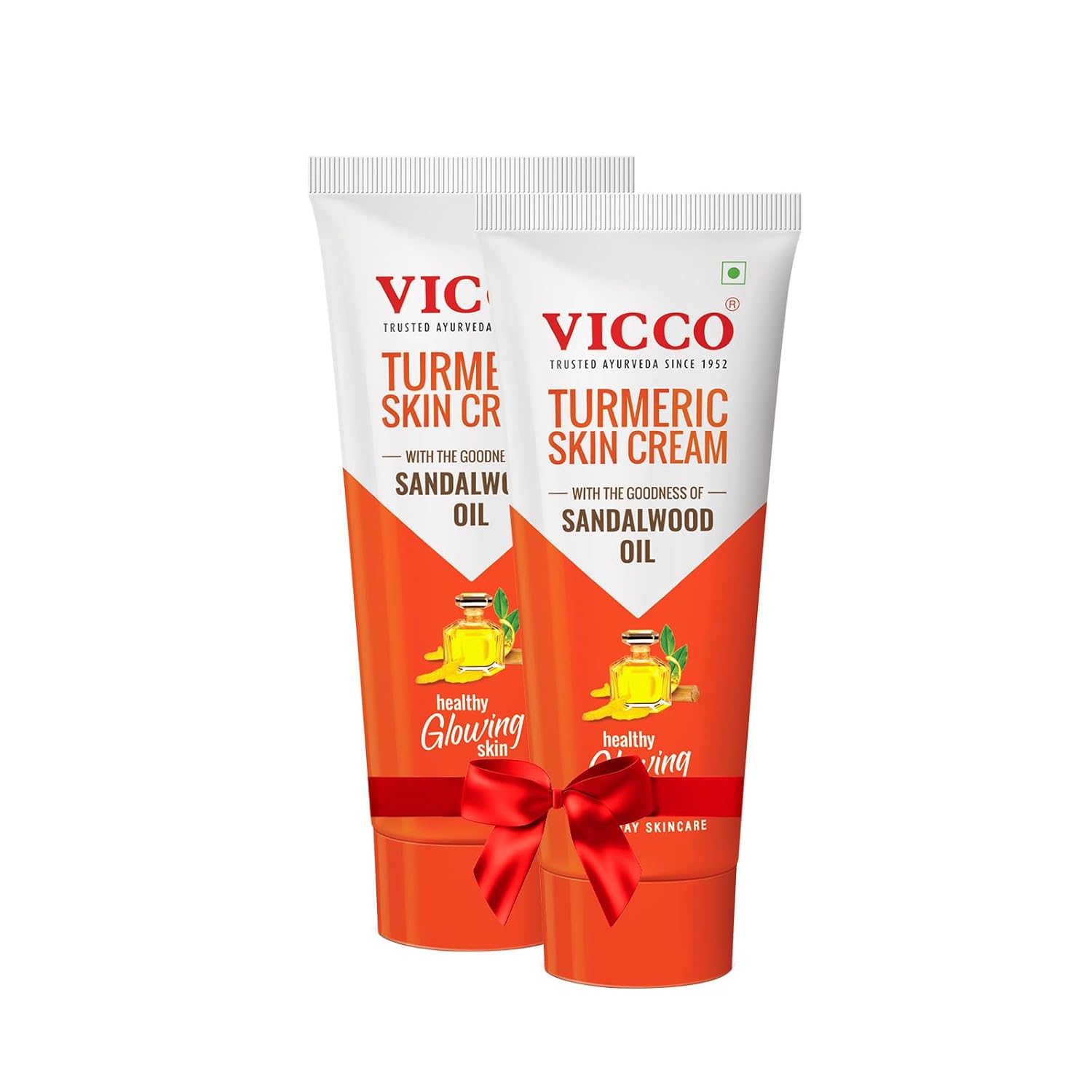 

Крем для кожи Vicco Turmeric с маслом сандалового дерева для сияющей и ровной кожи | Натуральный аюрведический увлажняющий крем для всех типов кожи | 30 г каждая упаковка из 2 штук