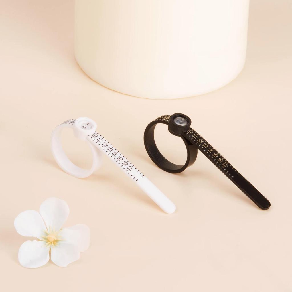 Ring Sizer & Magnifier with Soft Ruler for Finger Circumference