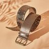 Western Denim Style Hollowed Out Atmospheric Halloween Street Wide Belt