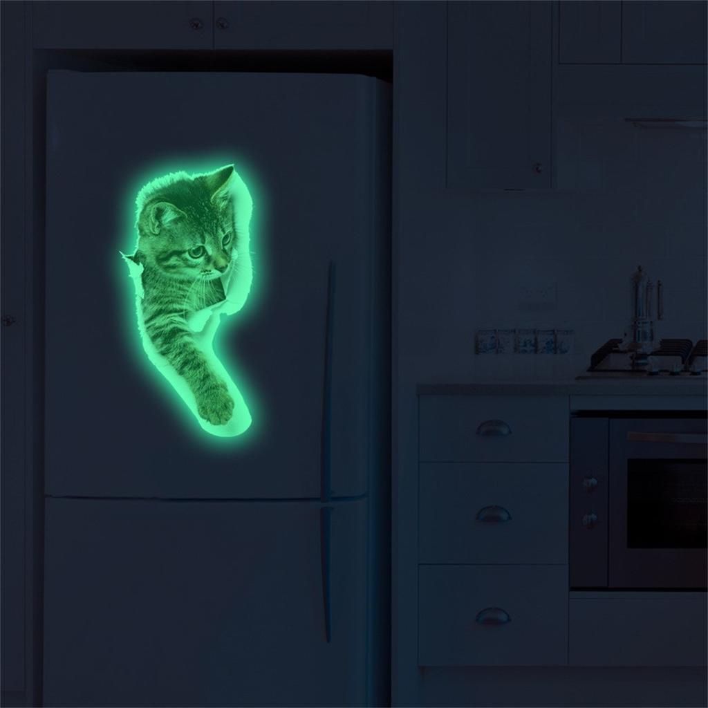 Cartoon Animals Cute Wall Stickers Removable Vinyl Cats Wallpaper Murals 3D Art Home Decor Decal For Bedroom