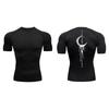 Men's Trendy Graphic-Print Compression Shirt – Summer Quick-Dry Athletic T-Shirt for Gym Workouts and Running RL635