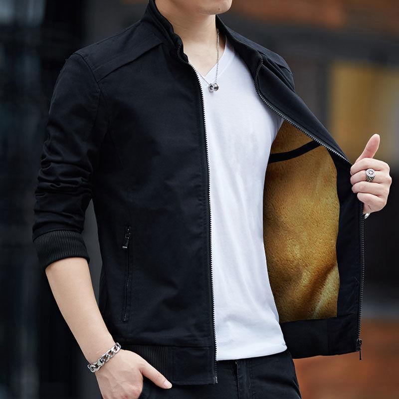 Jacke Herbst und Winter Koreanische Version Trend Slim Casual Stehkragen Herrenbekleidung