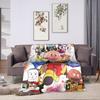Baikinman Anime  Flannel Blanket  Warm Throw Blanket for Couch Chair Camping Fashion Bedspread Sofa Bed Cover