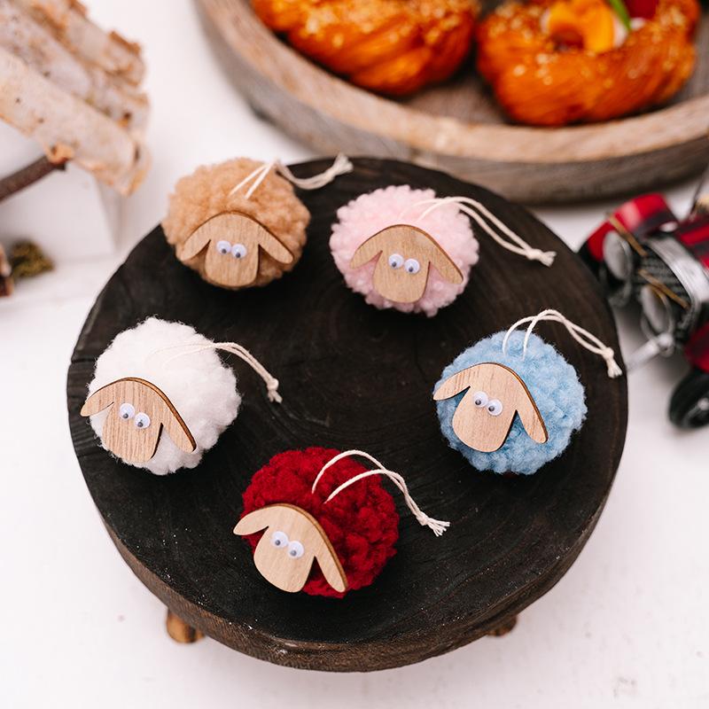 2024 Christmas Creative Felt Sheep Pendant Merry Christmas Tree Decor for Home Xmas Ornaments Kids Gifts 2025 Happy New Year