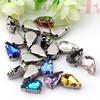 50Pcs/Pack Sew On Glitter Sewing Rhinestones Diamond Beads Ornament  DIY Garment Clothes Shoes
