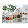 TAKEYA Freshlok Square 300ml Green Storage Container High Airtightness One-Touch Opening