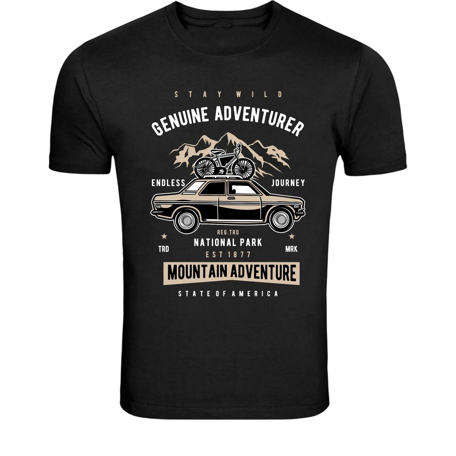 Genuine Adventurer Mountain Adventure T-Shirt - Outdoor Travel XXXXL
