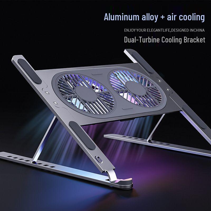 Aluminum Gaming Laptop Cooling Stand with Fan