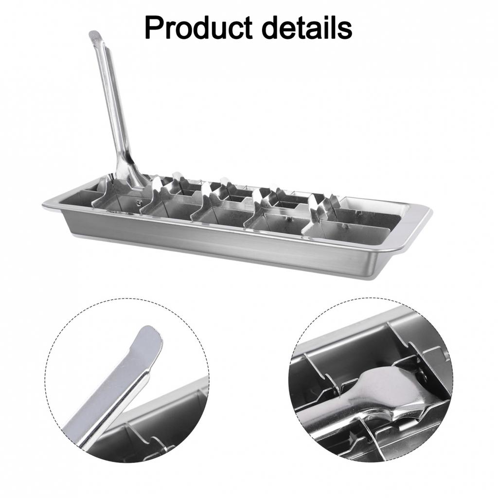 Efficient Stainless Steel Ice Cube Maker with Fast Freezing Capability