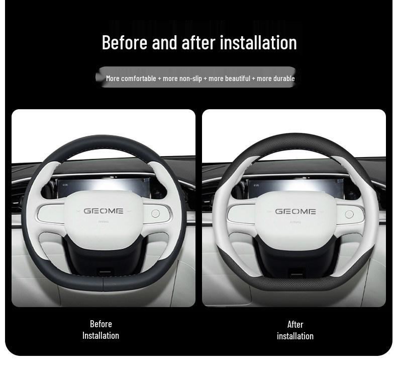 Geely Xingyuan Ultra-Thin Non-Slip Steering Wheel Cover, All-Season Universal Fit