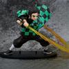 Demon Killer Anime Character Tanjirou Agatsuma Zenitsu Kyoujurou Anime Model Mobile Doll PVC Collection Decoration Toy Gift