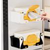 Glove Tissue Box Holder Adjustable Tissue Paper Dispenser Wall Mount Fridge Towel Holder for Kitchen Bathroom Refrigerator