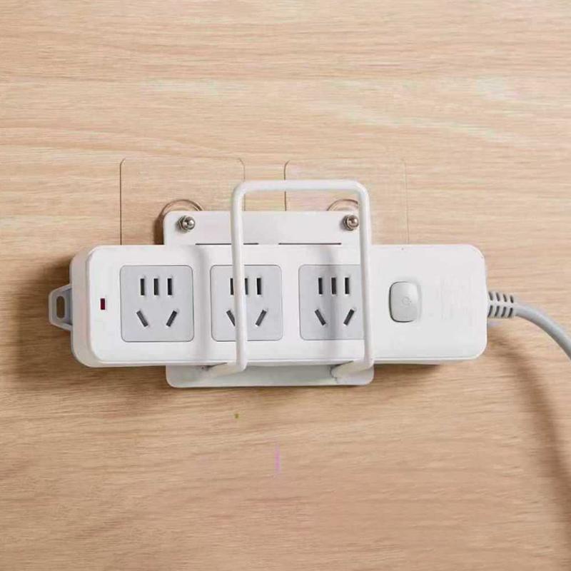 Wall Mounted Router Holder Wifi Storage Bracket Easy To Install Non Drilling Power Socket Rack Bookshelf