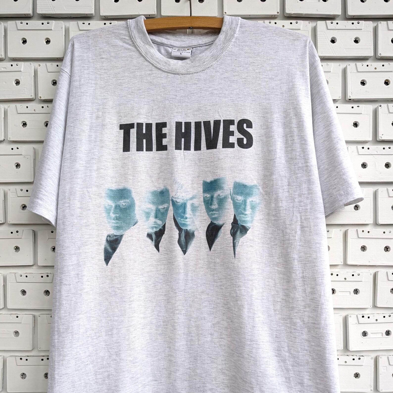 Vintage 00s The Hives T shirt Swedish Garage Punk Rock Revival Band Merch Tee Size L/XL 4XL