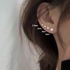 Stud Earrings Women's Round Beads Smooth Matte Earbone Personality Simple Versatile Ear Hole Summer