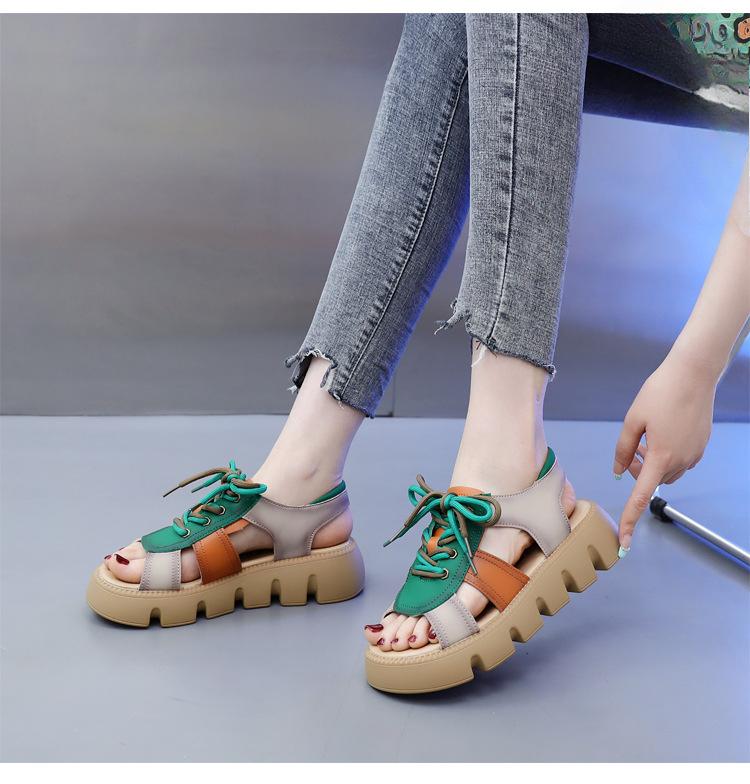 2025 The New Summer Fashion Platform Sandals Skirt Pair with Women Shoes Luxury Sandals Women Designers Wedges Shoes for Women