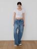 Kkomma Cmj06 Balloon Curved Wide Cut Denim Pants