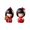 Miniature Japanese Kokeshi Doll Traditional Crafts Collectible Figurines Girl Statues for Bar Office Restaurant Decor Ornament
