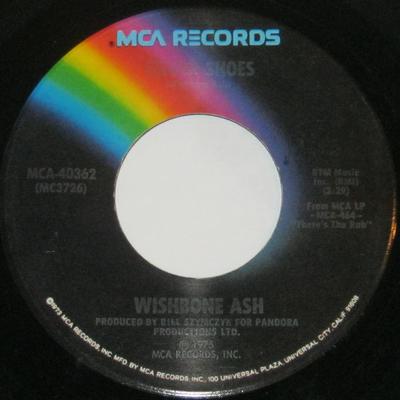 7inch Record WISHBONE ASH - Silver Shoes MCA40362 MCA Records 1975 US Rock Used