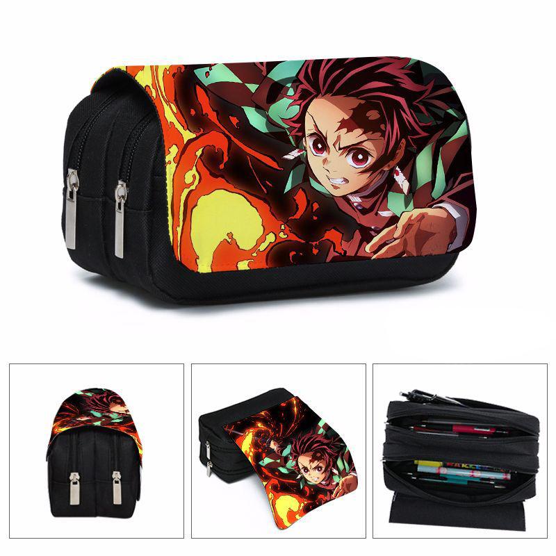 Demon Slayer Borsa Portamonete A Tema Nezuko - Portafoglio Clutch Con 12 Slot Per Carte E Scomparto Banconote