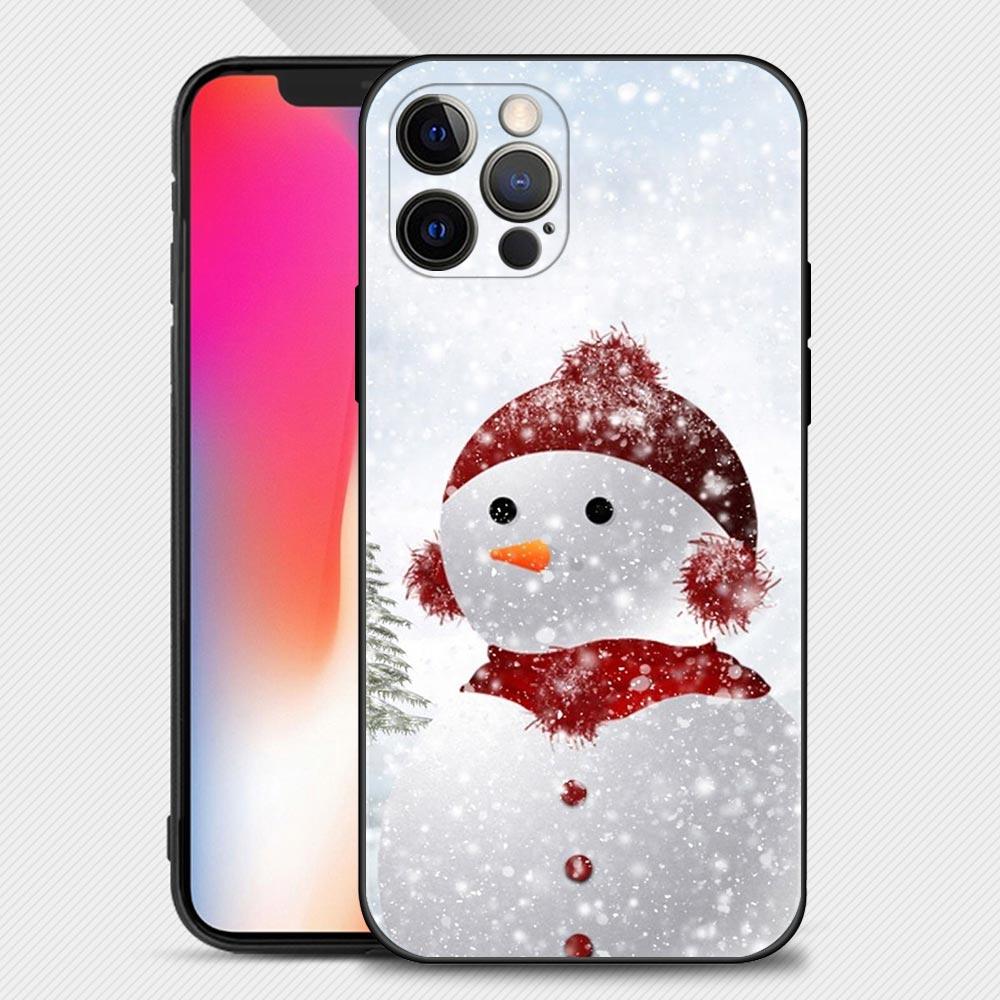 Merry Christmas Snowman Phone Case For iPhone Samsung Galaxy Redmi Xiaomi Oppo OnePlus Note S A 7 8 9 10 11 12 13 14 20 21 22 23 53 54 Pro Max  Ultra