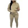 Damen und Winter Gepolstertes Kapuzen-Sweatshirt Zweiteiliger Freizeit-Sportanzug