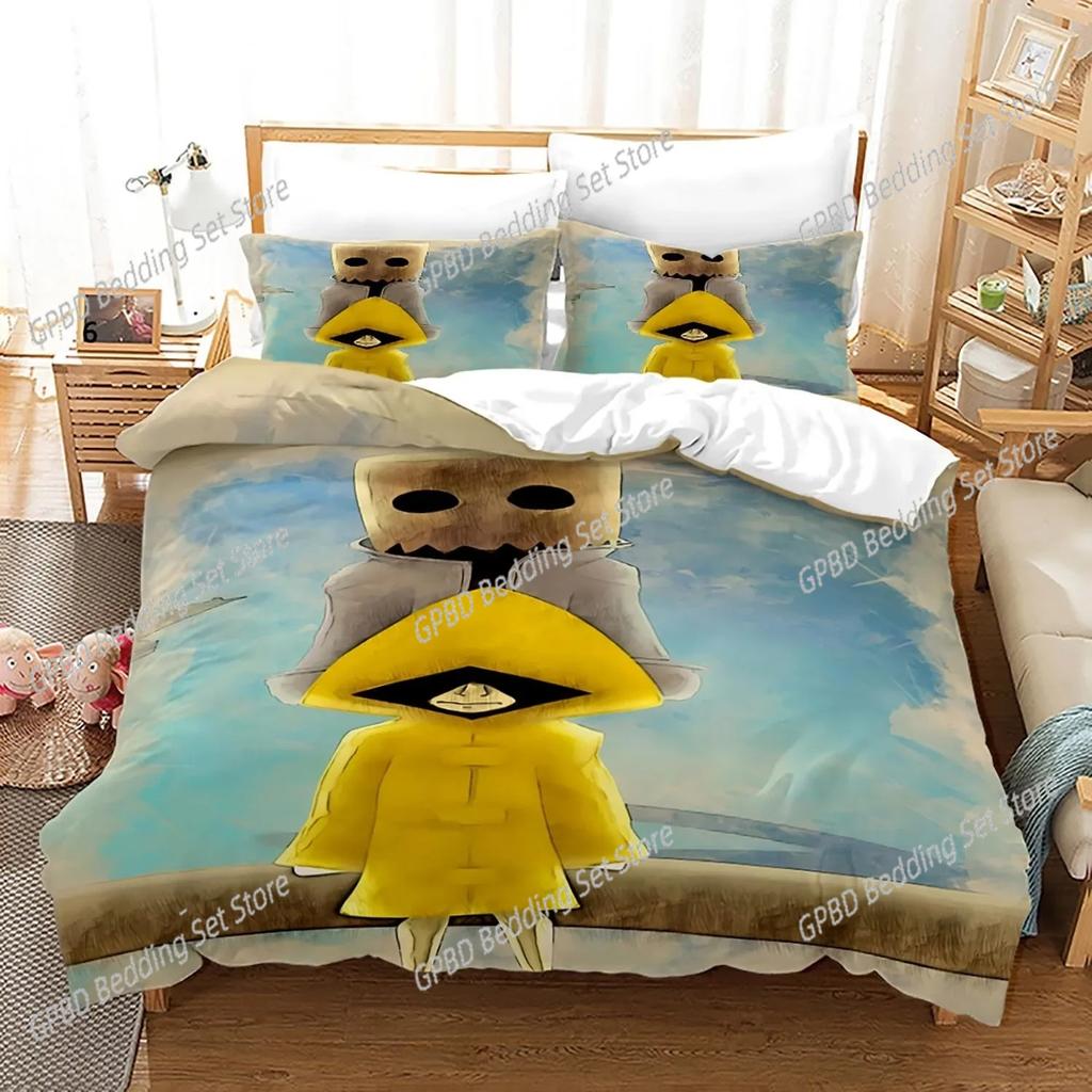 3D Game Little Nightmares Bedding Set Single Twin Full Queen King Size Little Nightmares Bed Set Adult Kid Bedroom Duvet cover