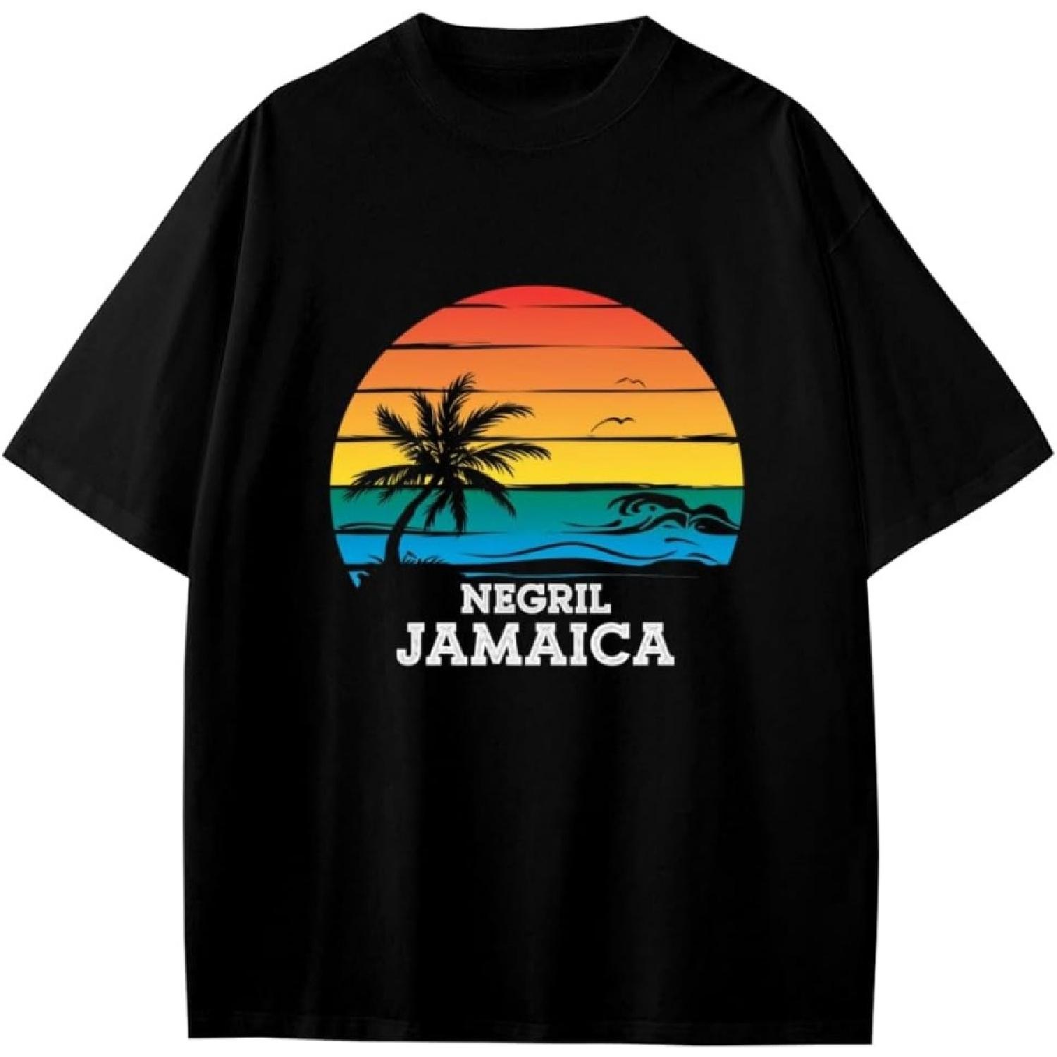 Retro Negril Jamaica Anime Cartoon Gift Girls Boys Teens T-Shirt XXXXXL разноцветный