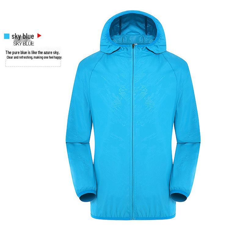 Unisex Lightweight Hooded Sun Protection Shirt for Outdoor Activities