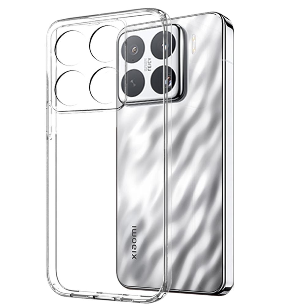 NORTHJO For Xiaomi 15 Pro TPU Phone Case+3D Curved Tempered Glass Film (Support Fingerprint Unlock)