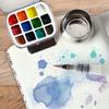 2Pcs Mini Watercolor Paint Palette 12/24 Grids Paint Pigment Box Travel Painting Tray  Outdoor