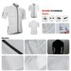 DAREVIE Radsport-Set Herren 90kg/m³ 3D Stoßdämpfendes Polster Schnelltrocknend Weiß Radsportbekleidung Für Herren Weich Leicht Herren Radsporttrikot PRO