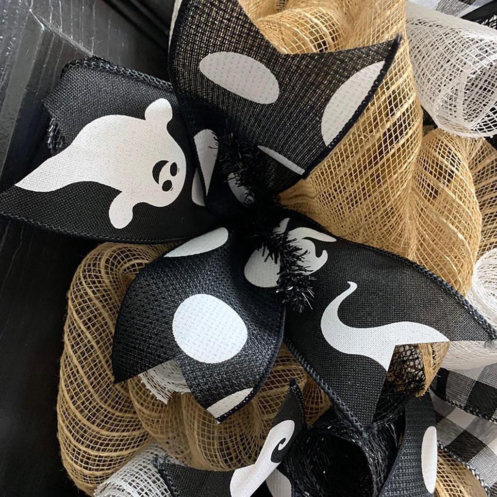 Halloween Ghosts Wreath Cartoon Úsměv Duchové Podzimní věnce Home Party Závěsné přívěsky Dekorační potřeby