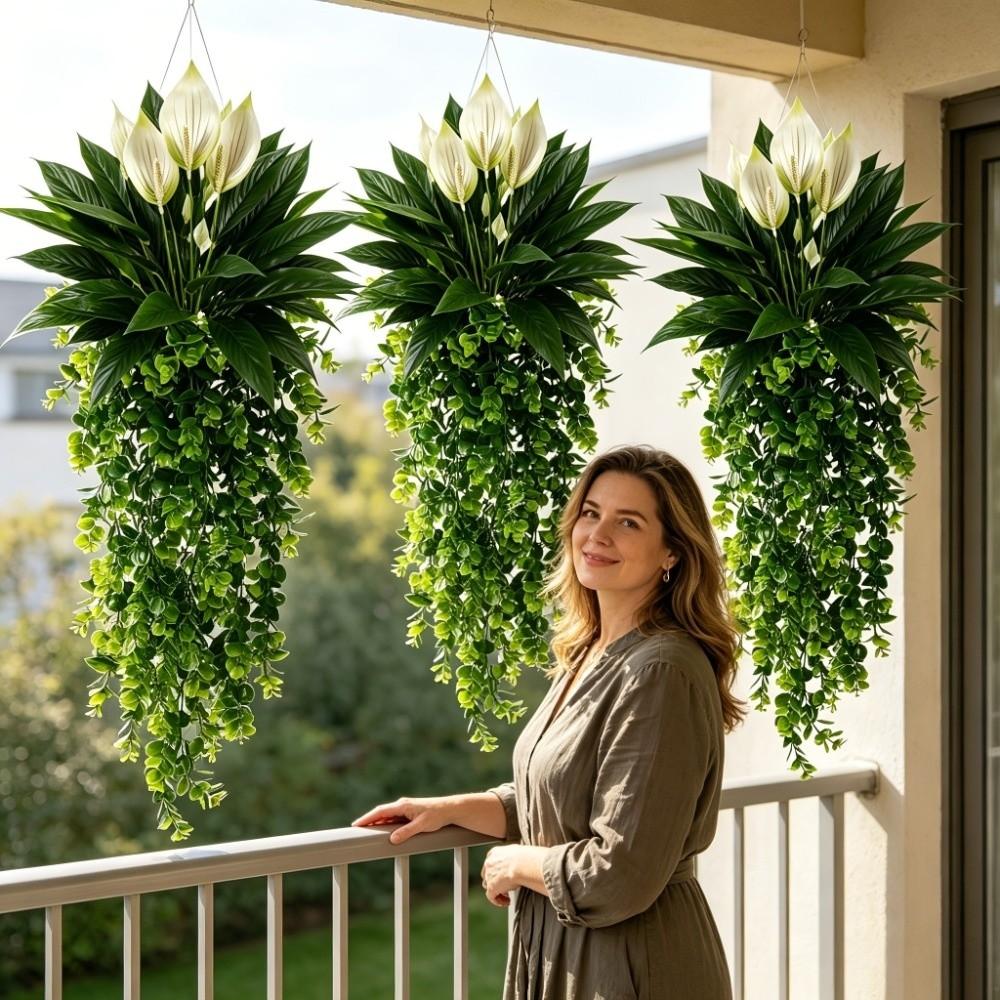 Anti-fade Eucalyptus Wall Vine Set Simulated Ceiling Fake Greenery Living Room