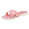 Korean-Style Square Toe Summer Flip-Flops for Women and Kids: Fashionable Outdoor Beach Sandals