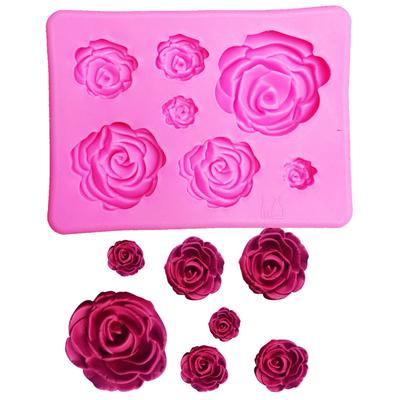 3D Rose Flower Fondant Cake Chocolate Decorating Mold Modelling Tool Mould