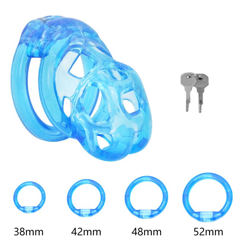 PET Honeycomb Lock Ring Chastity Cage for Male Pet Cock Cage Adult Toys Lockable Ring