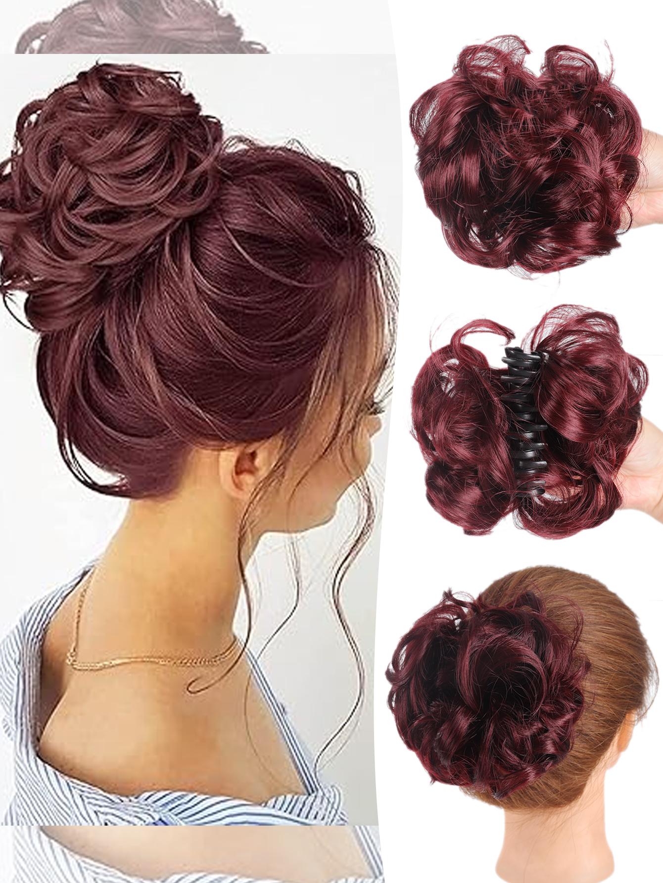 

Синтетический шиньон, небрежный пучок, зажим для волос, волнистые вьющиеся волосы, пучок, хвост, накладные волосы, резинка для волос для женщин