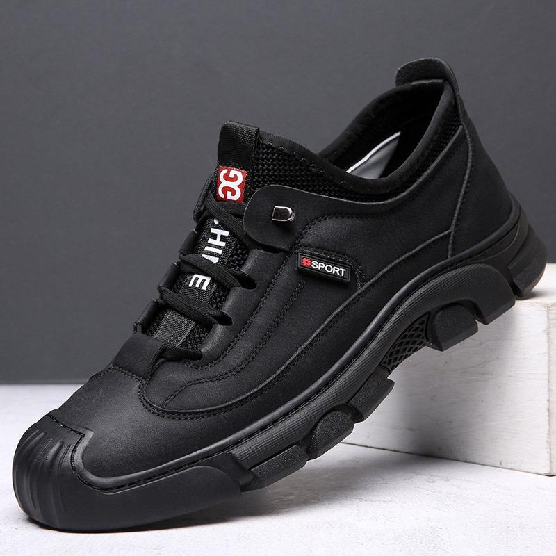 Neue Herrenschuhe für den Frühling Leder vielseitig rutschfest Outdoor-Sport Freizeitlederschuhe Herren Bergsteigerschuhe bequem