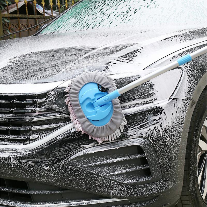 Soft Brush For Car Washing Rotatable Long Handled Car Wash Brush Truck Wash Brush Multipurpose Car Wash Brush Mop Car Cleaning