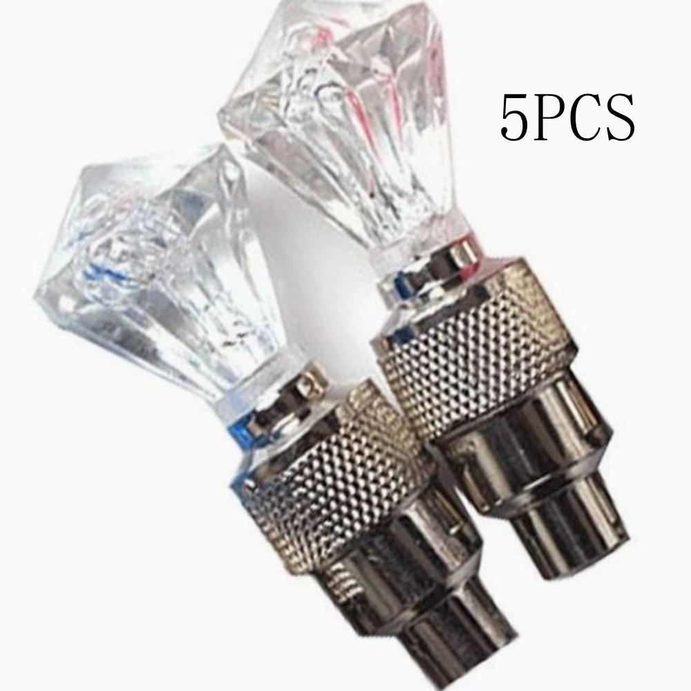Flash Bicycle Valve Lights Waterproof Tire Valve Caps Lantern Lamp Bike Wheel Light  Night Riding