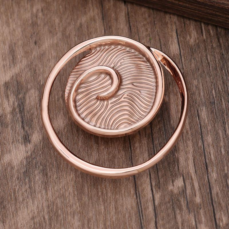 Heiß verkaufende emailierte geometrische Blume magnetische Brosche, modische kreative Blumenbrosche für Damen