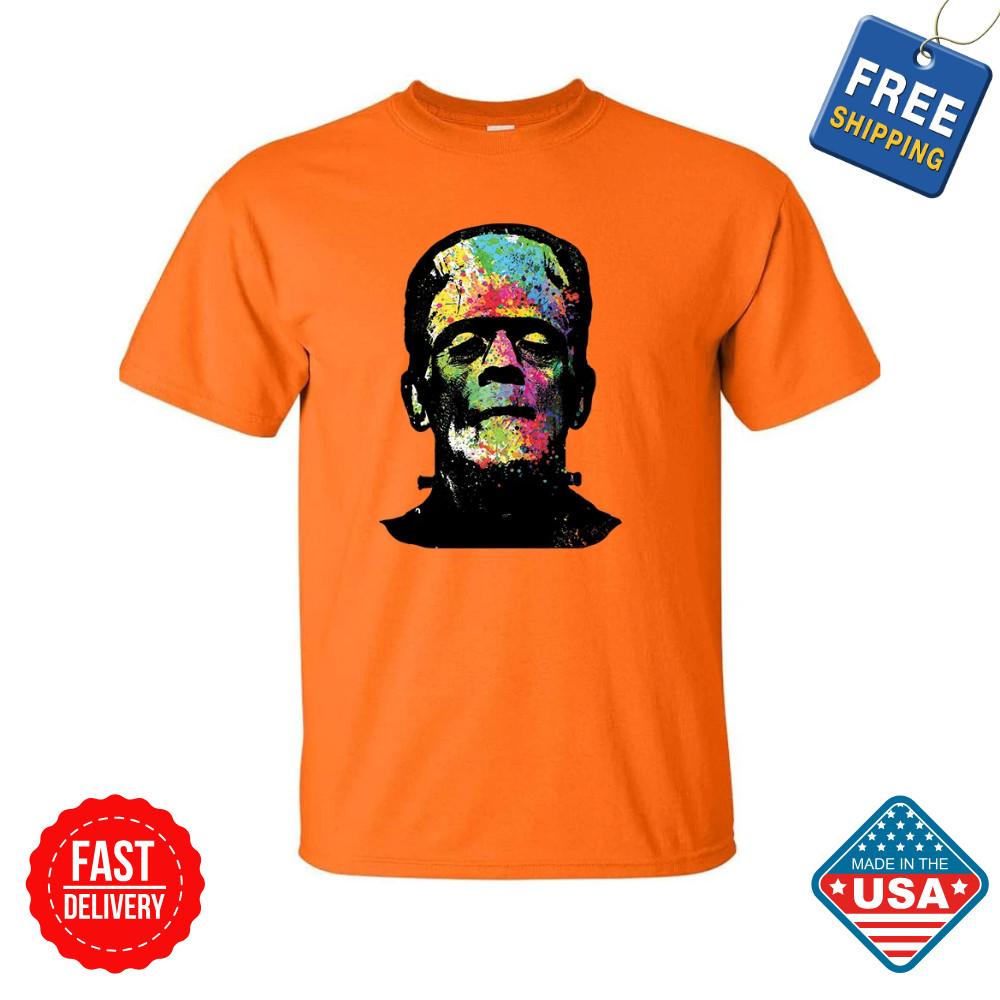 ! Frankenstein T-shirt Halloween Theme Costume T-shirt Graphic Tees Inspired Unisex T-Shirt XXL