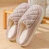 Baotou cotton slippers women's warm cotton shoes winter new home fleece non-slip cotton drag couple hair slippers tide