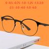 Metal Steampunk Student Prescription Glasses For The Nearsighted Women Men Oval Myopia Spectacles Diopter 0 -0.5 -0.75 To -6.0