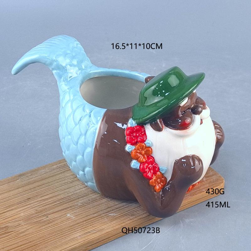 Mermaid ceramic cup creative beautiful woman funny mug mermaid tail ceramic water cup coffee cup